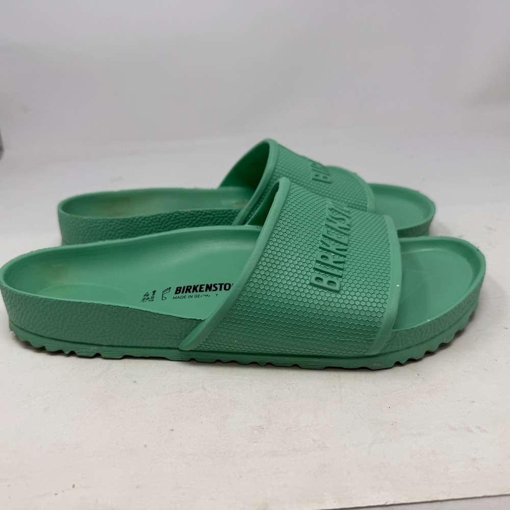 Birkenstock Slides Mens 41 Barbados EVA Green Lightweight Waterproof EUC